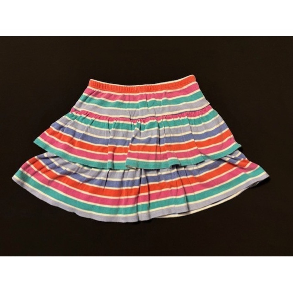 Gymboree size 8 striped multi colored skirt with attached shorts